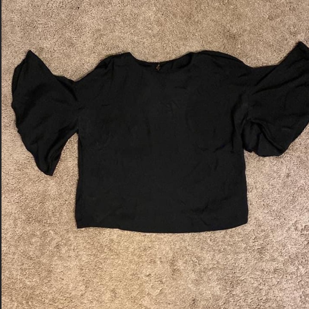 Black Flowy blouse